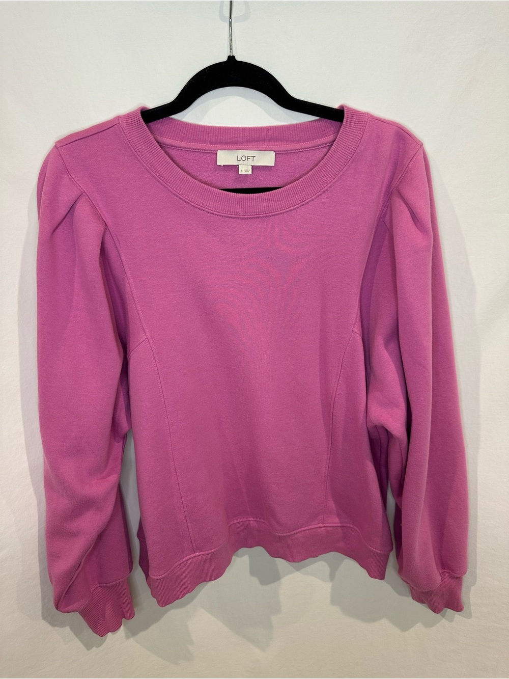LOFT Pink Crewneck Sweatshirt